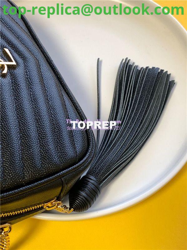 Replica YSL Saint Laurent Grain De Poudre Matelasse Monogram Mini Lou Camera Bag black 4 Replica YSL Saint Laurent Grain De Poudre Matelasse Monogram Mini Lou Camera Bag black 4