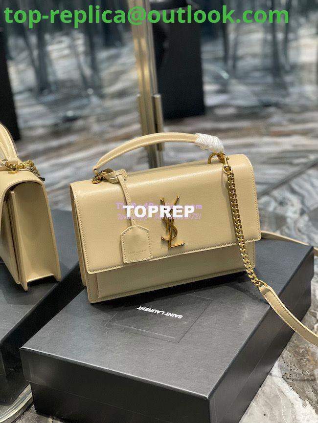 Replica YSL Saint Laurent Medium Sunset Satchel In Smooth Leather 634723 Light Beige 2 Replica YSL Saint Laurent Medium Sunset Satchel In Smooth Leather 634723 Light Beige 2