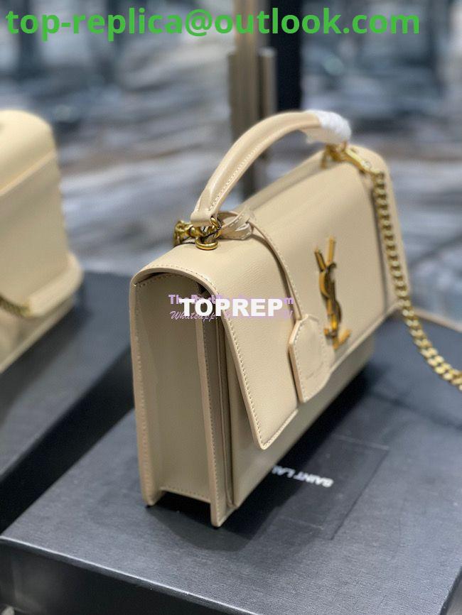 Replica YSL Saint Laurent Medium Sunset Satchel In Smooth Leather 634723 Light Beige 3 Replica YSL Saint Laurent Medium Sunset Satchel In Smooth Leather 634723 Light Beige 3