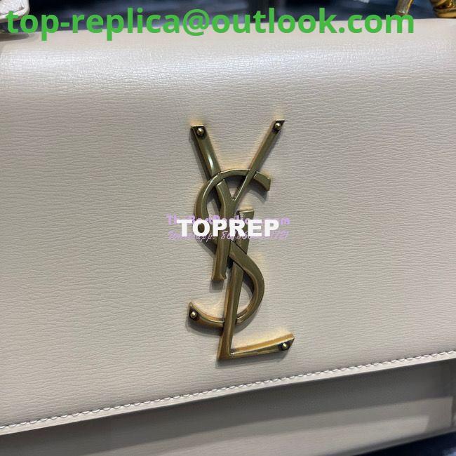 Replica YSL Saint Laurent Medium Sunset Satchel In Smooth Leather 634723 Light Beige 4 Replica YSL Saint Laurent Medium Sunset Satchel In Smooth Leather 634723 Light Beige 4