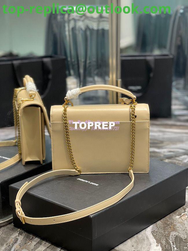 Replica YSL Saint Laurent Medium Sunset Satchel In Smooth Leather 634723 Light Beige 7 Replica YSL Saint Laurent Medium Sunset Satchel In Smooth Leather 634723 Light Beige 7