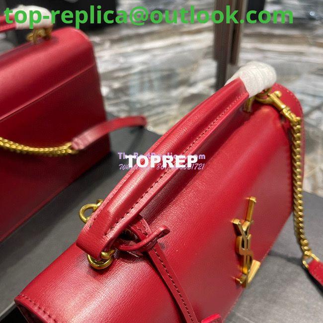 Replica YSL Saint Laurent Medium Sunset Satchel In Smooth Leather 634723 Dark Red 4 Replica YSL Saint Laurent Medium Sunset Satchel In Smooth Leather 634723 Dark Red 4