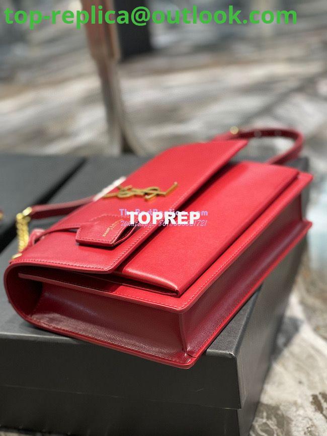 Replica YSL Saint Laurent Medium Sunset Satchel In Smooth Leather 634723 Dark Red 8 Replica YSL Saint Laurent Medium Sunset Satchel In Smooth Leather 634723 Dark Red 8