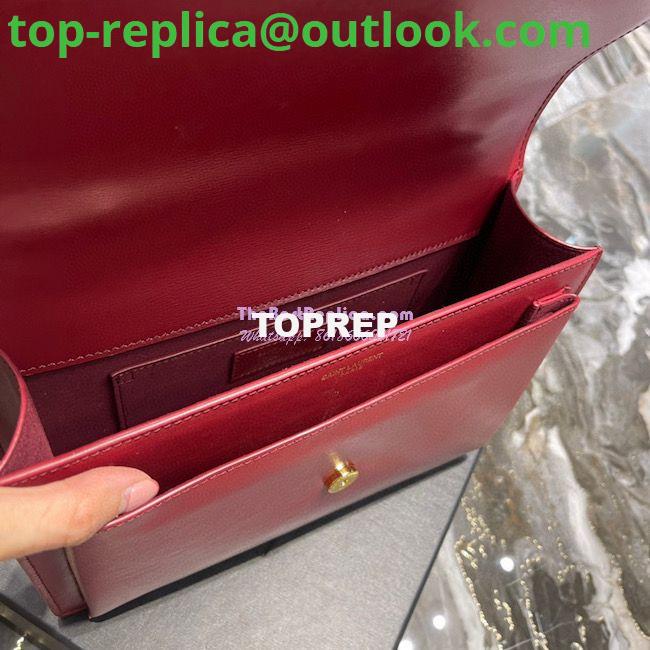 Replica YSL Saint Laurent Medium Sunset Satchel In Smooth Leather 634723 Dark Red 10 Replica YSL Saint Laurent Medium Sunset Satchel In Smooth Leather 634723 Dark Red 10