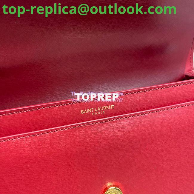Replica YSL Saint Laurent Medium Sunset Satchel In Smooth Leather 634723 Dark Red 11 Replica YSL Saint Laurent Medium Sunset Satchel In Smooth Leather 634723 Dark Red 11