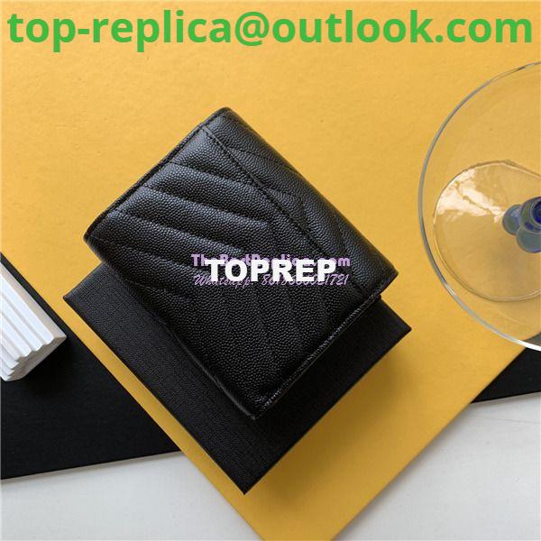 Replica YSL Saint Laurent Monogram compact tri fold in grain de poudre embossed leather 3 Replica YSL Saint Laurent Monogram compact tri fold in grain de poudre embossed leather 3