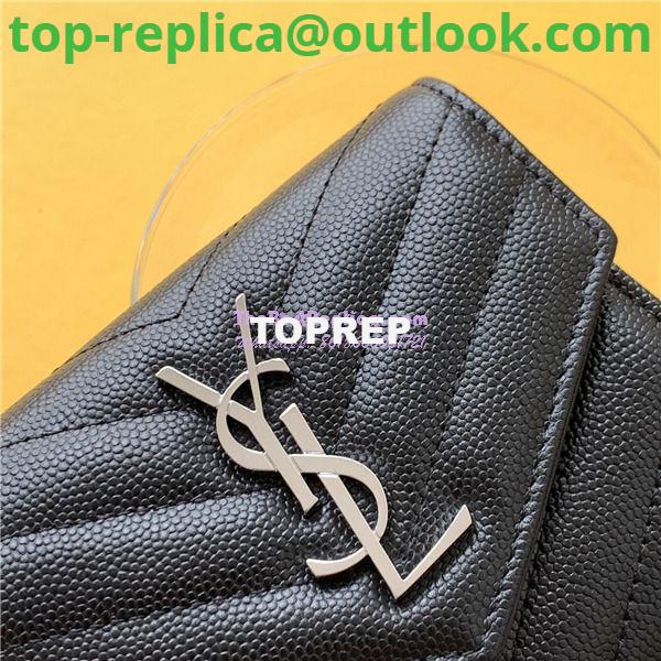 Replica YSL Saint Laurent Monogram compact tri fold in grain de poudre embossed leather 6 Replica YSL Saint Laurent Monogram compact tri fold in grain de poudre embossed leather 6