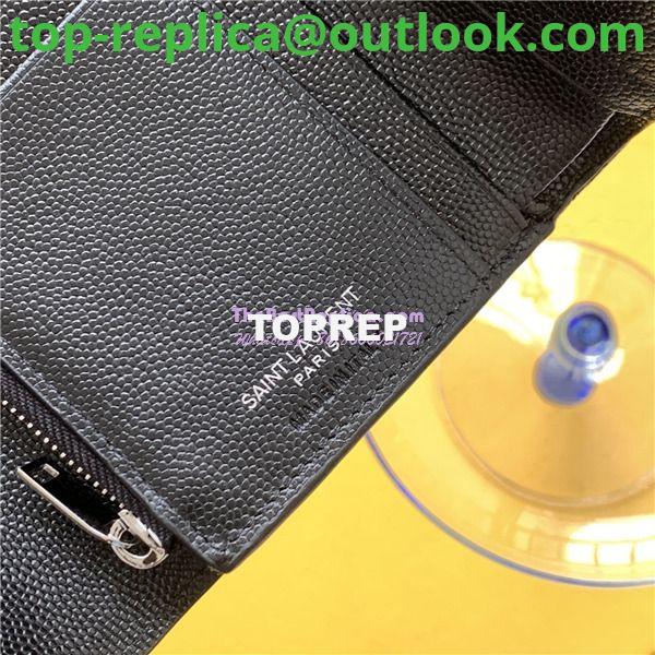 Replica YSL Saint Laurent Monogram compact tri fold in grain de poudre embossed leather 7 Replica YSL Saint Laurent Monogram compact tri fold in grain de poudre embossed leather 7