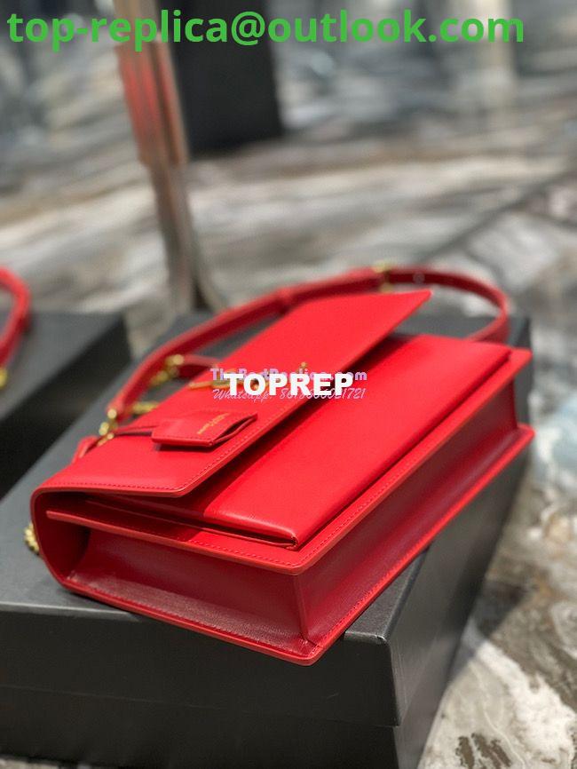 Replica YSL Saint Laurent Medium Sunset Satchel In Smooth Leather 634723 Red 7 Replica YSL Saint Laurent Medium Sunset Satchel In Smooth Leather 634723 Red 7
