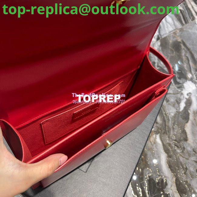 Replica YSL Saint Laurent Medium Sunset Satchel In Smooth Leather 634723 Red 9 Replica YSL Saint Laurent Medium Sunset Satchel In Smooth Leather 634723 Red 9