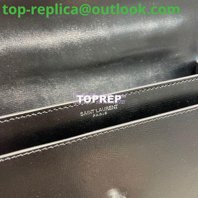 Replica YSL Saint Laurent Medium Sunset Satchel In Smooth Leather 634723 Black with Silver Hardware 10 Replica YSL Saint Laurent Medium Sunset Satchel In Smooth Leather 634723 Black with Silver Hardware 10