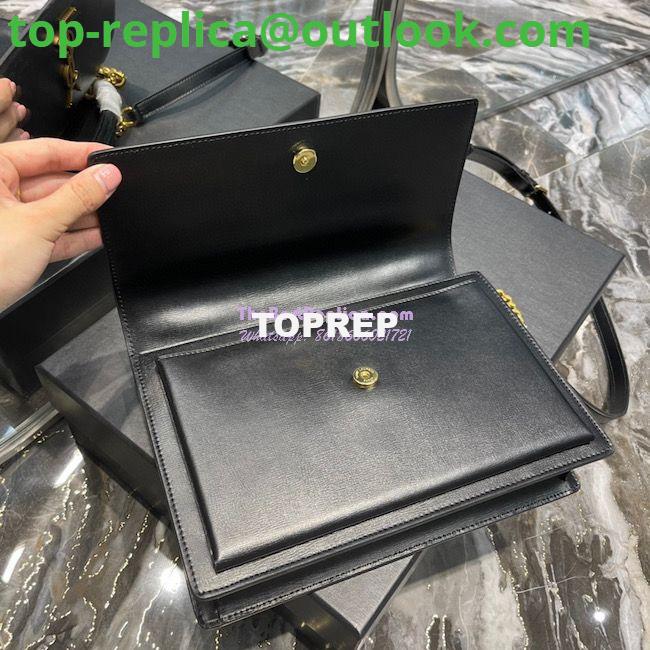 Replica YSL Saint Laurent Medium Sunset Satchel In Smooth Leather 634723 Black 8 Replica YSL Saint Laurent Medium Sunset Satchel In Smooth Leather 634723 Black 8