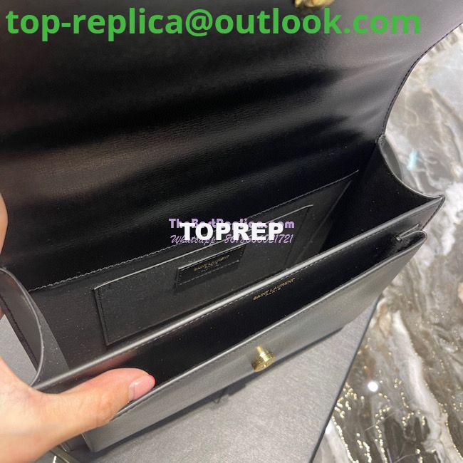 Replica YSL Saint Laurent Medium Sunset Satchel In Smooth Leather 634723 Black 9 Replica YSL Saint Laurent Medium Sunset Satchel In Smooth Leather 634723 Black 9