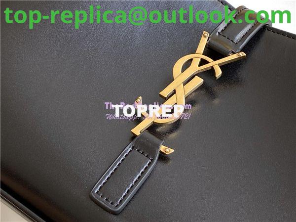 Replica YSL Saint Laurent Le 5 à 7 hobo bag in black calfskin smooth leather 4 Replica YSL Saint Laurent Le 5 à 7 hobo bag in black calfskin smooth leather 4