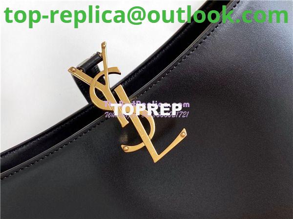 Replica YSL Saint Laurent Le 5 à 7 hobo bag in black calfskin smooth leather 5 Replica YSL Saint Laurent Le 5 à 7 hobo bag in black calfskin smooth leather 5