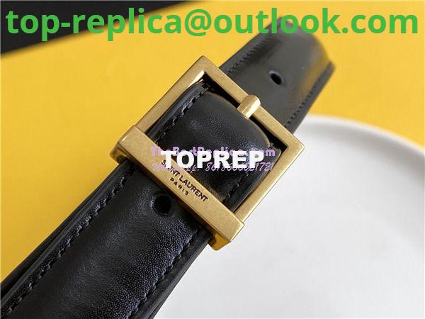 Replica YSL Saint Laurent Le 5 à 7 hobo bag in black calfskin smooth leather 8 Replica YSL Saint Laurent Le 5 à 7 hobo bag in black calfskin smooth leather 8