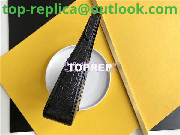 Replica YSL Saint Laurent Le 5 à 7 hobo bag in crocodile-embossed leather 3 Replica YSL Saint Laurent Le 5 à 7 hobo bag in crocodile-embossed leather 3