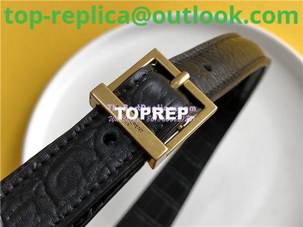 Replica YSL Saint Laurent Le 5 à 7 hobo bag in crocodile-embossed leather 6 Replica YSL Saint Laurent Le 5 à 7 hobo bag in crocodile-embossed leather 6