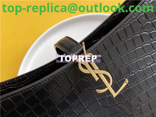 Replica YSL Saint Laurent Le 5 à 7 hobo bag in crocodile-embossed leather 8 Replica YSL Saint Laurent Le 5 à 7 hobo bag in crocodile-embossed leather 8
