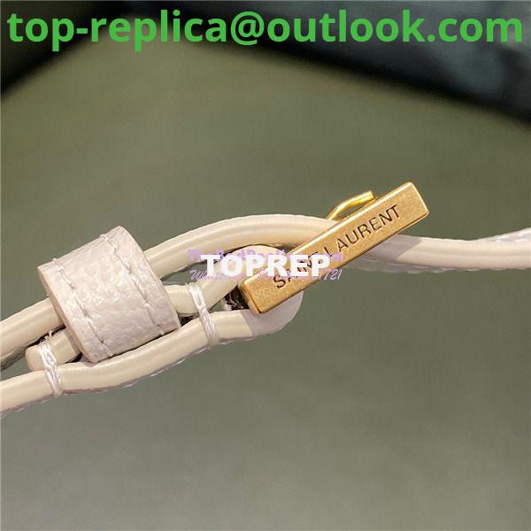 Replica YSL Saint Laurent 80's vanity bag in blanc vintage carré-quilted grain de poudre embossed leather 7 Replica YSL Saint Laurent 80's vanity bag in blanc vintage carré-quilted grain de poudre embossed leather 7