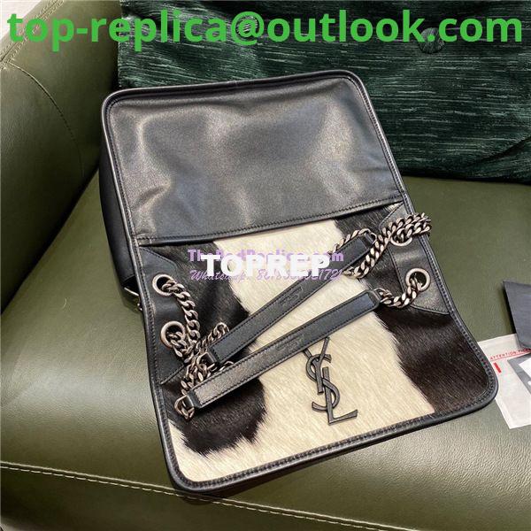 Replica YSL Saint Laurent Niki Pony Hair white and black Shoulder Bag 4 Replica YSL Saint Laurent Niki Pony Hair white and black Shoulder Bag 4