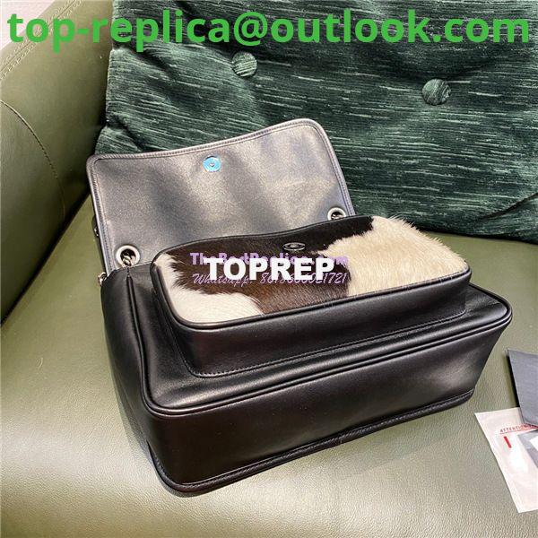 Replica YSL Saint Laurent Niki Pony Hair white and black Shoulder Bag 6 Replica YSL Saint Laurent Niki Pony Hair white and black Shoulder Bag 6