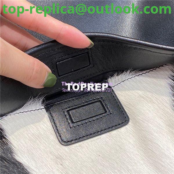 Replica YSL Saint Laurent Niki Pony Hair white and black Shoulder Bag 13 Replica YSL Saint Laurent Niki Pony Hair white and black Shoulder Bag 13