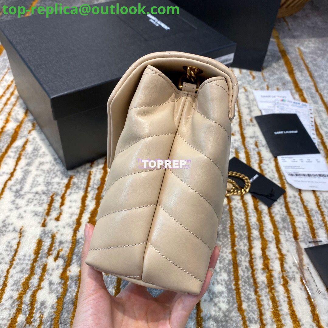 Replica Yves Saint Laurent YSL Loulou Small In Matelassé “Y” Leather in Beige 494699 Gold Hardware 4 Replica Yves Saint Laurent YSL Loulou Small In Matelassé “Y” Leather in Beige 494699 Gold Hardware 4
