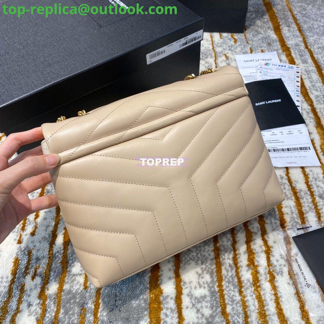 Replica Yves Saint Laurent YSL Loulou Small In Matelassé “Y” Leather in Beige 494699 Gold Hardware 9 Replica Yves Saint Laurent YSL Loulou Small In Matelassé “Y” Leather in Beige 494699 Gold Hardware 9