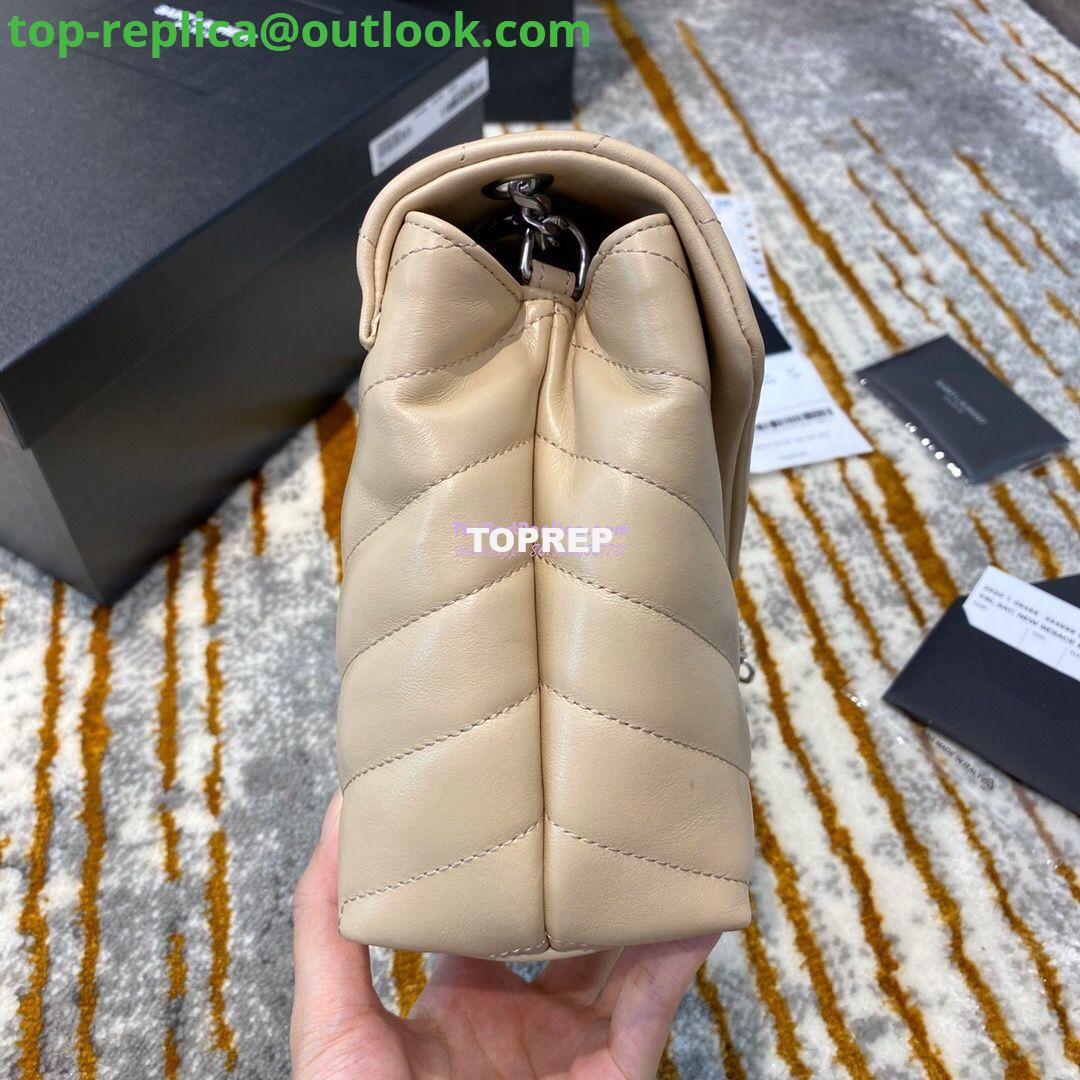 Replica Yves Saint Laurent YSL Loulou Small In Matelassé “Y” Leather in Beige 494699 Silver Hardware 3 Replica Yves Saint Laurent YSL Loulou Small In Matelassé “Y” Leather in Beige 494699 Silver Hardware 3