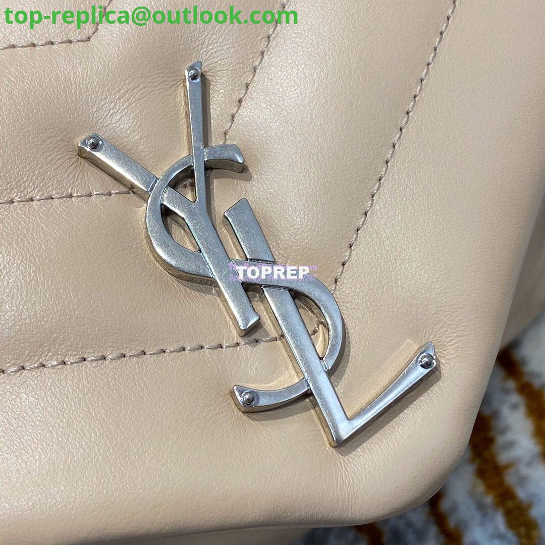 Replica Yves Saint Laurent YSL Loulou Small In Matelassé “Y” Leather in Beige 494699 Silver Hardware 4 Replica Yves Saint Laurent YSL Loulou Small In Matelassé “Y” Leather in Beige 494699 Silver Hardware 4
