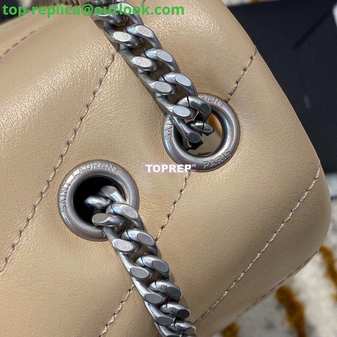 Replica Yves Saint Laurent YSL Loulou Small In Matelassé “Y” Leather in Beige 494699 Silver Hardware 9 Replica Yves Saint Laurent YSL Loulou Small In Matelassé “Y” Leather in Beige 494699 Silver Hardware 9