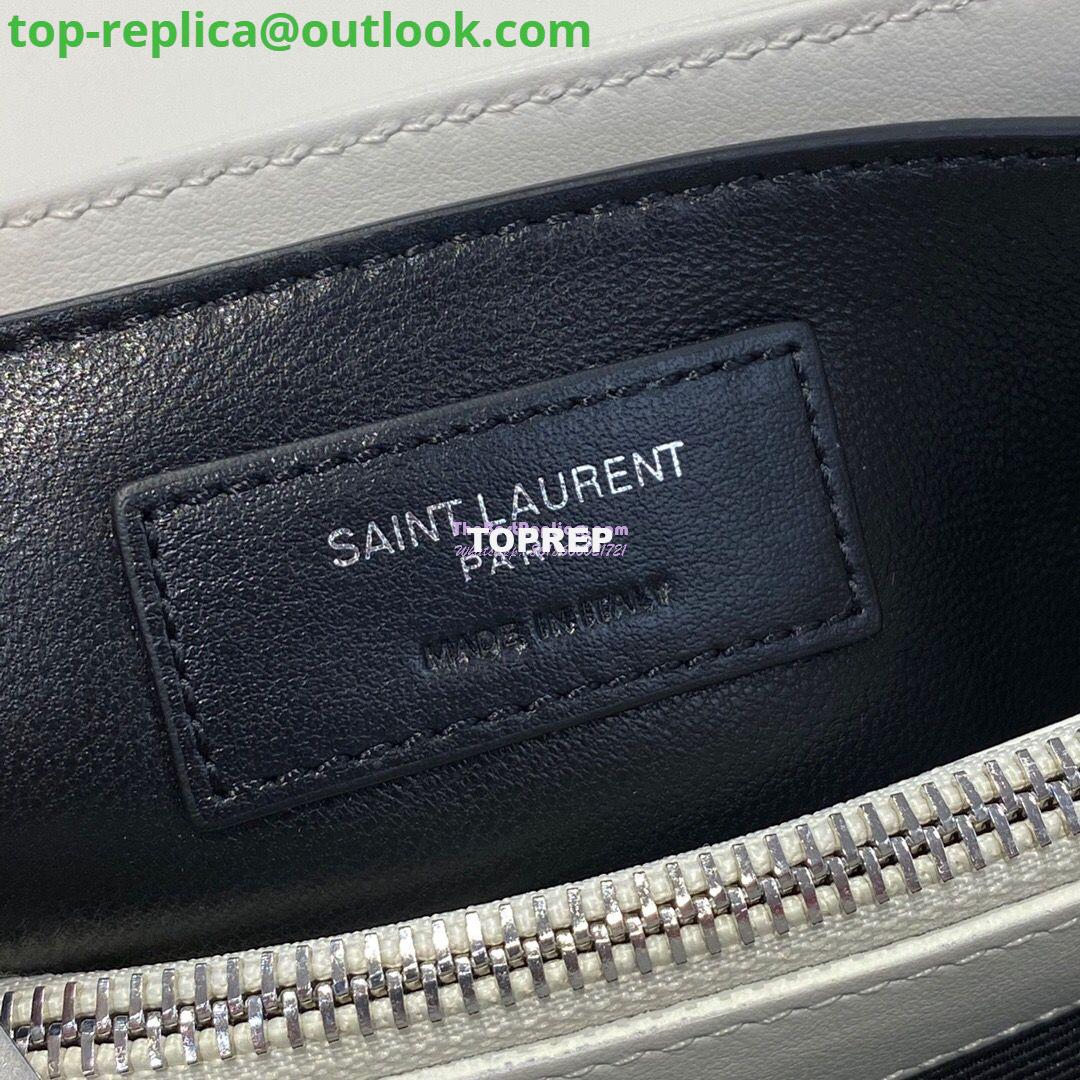 Replica Yves Saint Laurent YSL Loulou Small In Matelassé “Y” Leather in Blanc 494699 Silver Hardware 9 Replica Yves Saint Laurent YSL Loulou Small In Matelassé “Y” Leather in Blanc 494699 Silver Hardware 9