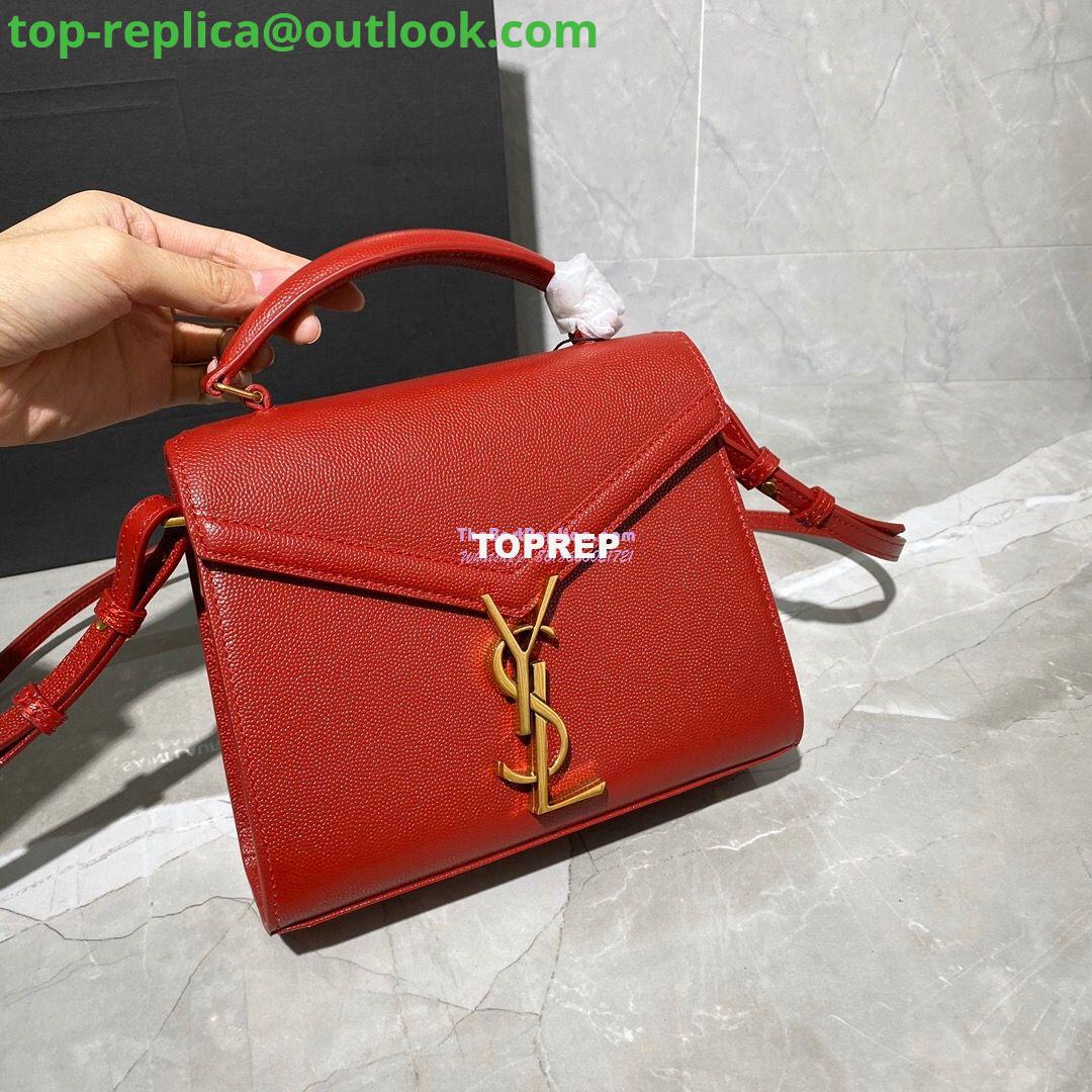 Replica YSL Saint Laurent Cassandra Mini Top Handle Bag In Grain De Poudre Embossed Leather 602716 Red 3 Replica YSL Saint Laurent Cassandra Mini Top Handle Bag In Grain De Poudre Embossed Leather 602716 Red 3