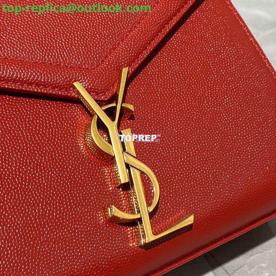 Replica YSL Saint Laurent Cassandra Mini Top Handle Bag In Grain De Poudre Embossed Leather 602716 Red 4 Replica YSL Saint Laurent Cassandra Mini Top Handle Bag In Grain De Poudre Embossed Leather 602716 Red 4