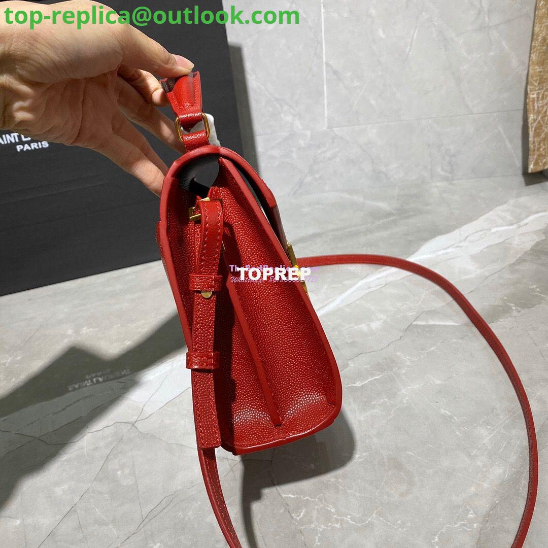 Replica YSL Saint Laurent Cassandra Mini Top Handle Bag In Grain De Poudre Embossed Leather 602716 Red 5 Replica YSL Saint Laurent Cassandra Mini Top Handle Bag In Grain De Poudre Embossed Leather 602716 Red 5