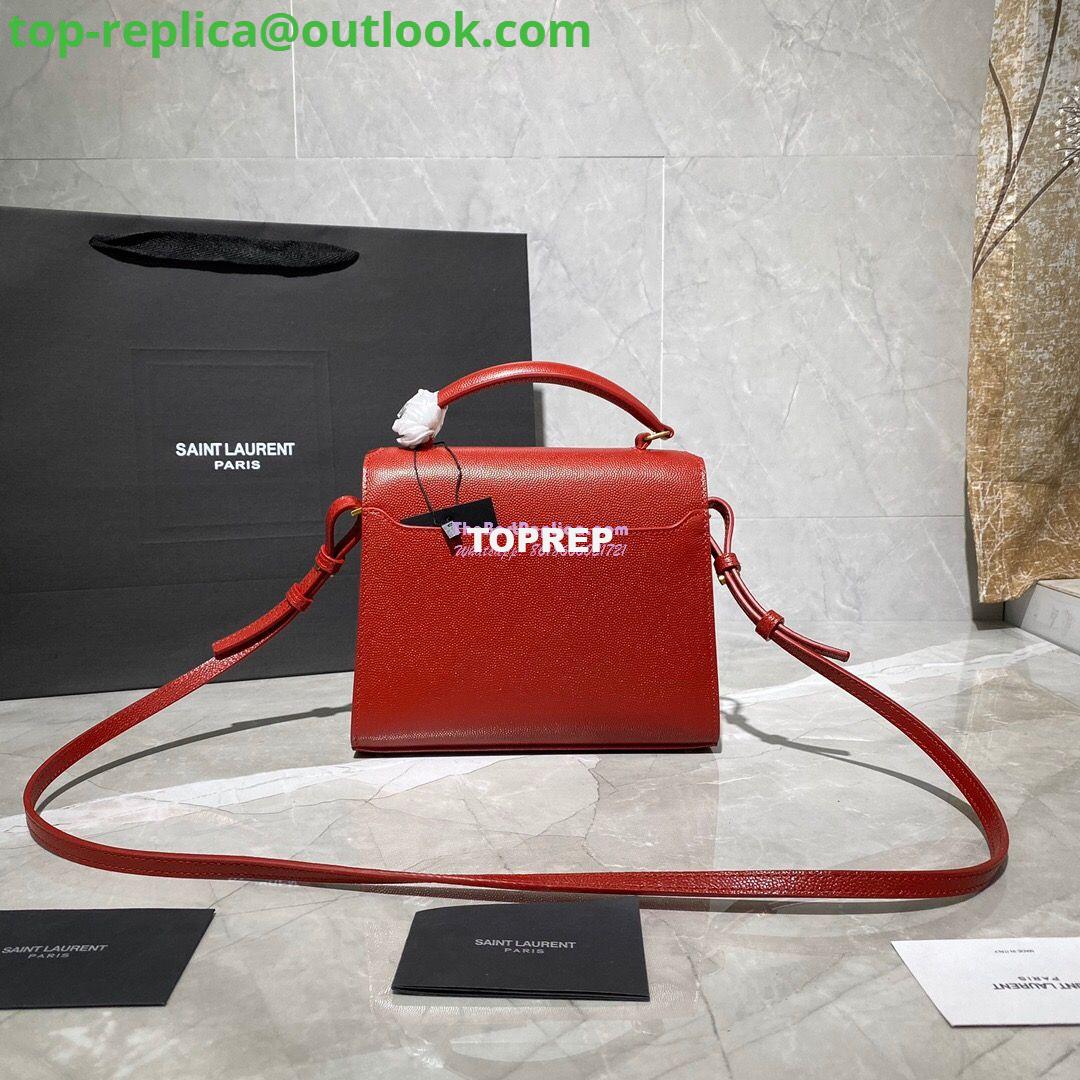 Replica YSL Saint Laurent Cassandra Mini Top Handle Bag In Grain De Poudre Embossed Leather 602716 Red 6 Replica YSL Saint Laurent Cassandra Mini Top Handle Bag In Grain De Poudre Embossed Leather 602716 Red 6