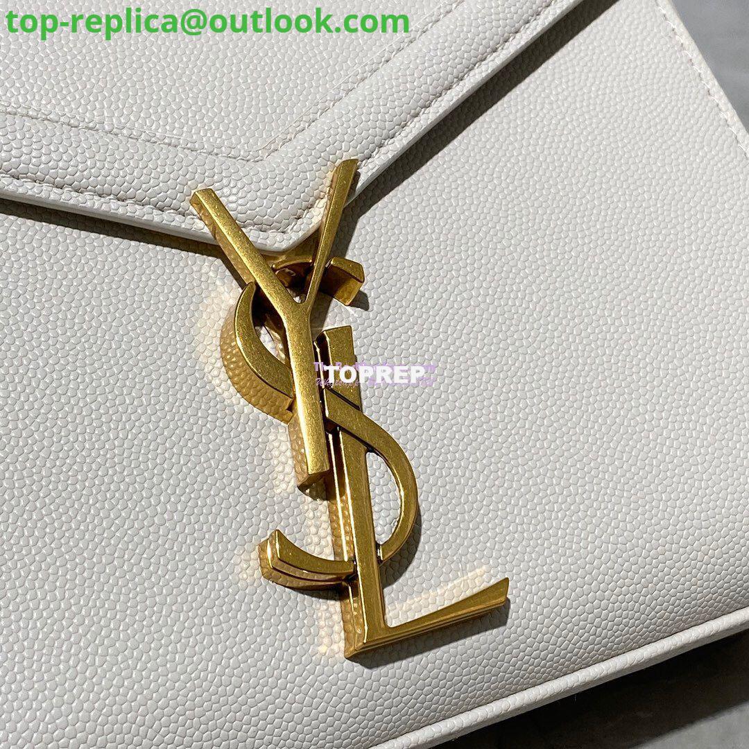 Replica YSL Saint Laurent Cassandra Mini Top Handle Bag In Grain De Poudre Embossed Leather 602716 White 6 Replica YSL Saint Laurent Cassandra Mini Top Handle Bag In Grain De Poudre Embossed Leather 602716 White 6