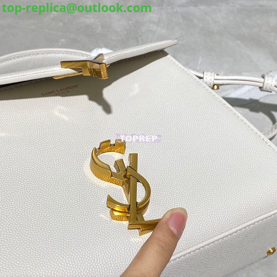 Replica YSL Saint Laurent Cassandra Mini Top Handle Bag In Grain De Poudre Embossed Leather 602716 White 7 Replica YSL Saint Laurent Cassandra Mini Top Handle Bag In Grain De Poudre Embossed Leather 602716 White 7