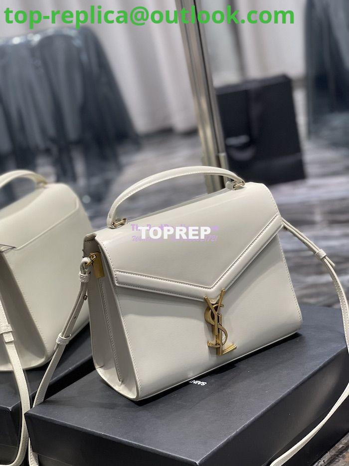 Replica YSL Saint Laurent Cassandra Medium Top Handle Bag In Smooth Leather 578000 White 3 Replica YSL Saint Laurent Cassandra Medium Top Handle Bag In Smooth Leather 578000 White 3