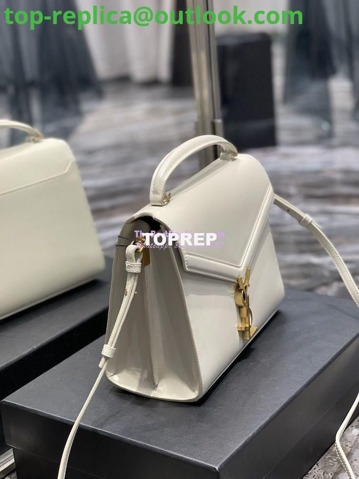 Replica YSL Saint Laurent Cassandra Medium Top Handle Bag In Smooth Leather 578000 White 4 Replica YSL Saint Laurent Cassandra Medium Top Handle Bag In Smooth Leather 578000 White 4