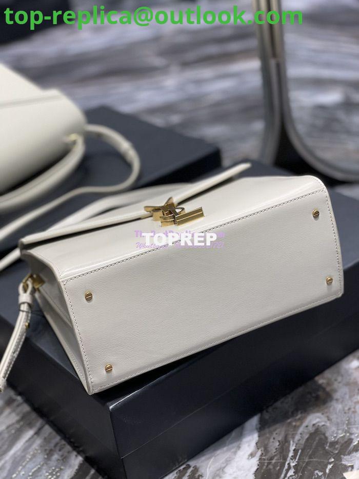 Replica YSL Saint Laurent Cassandra Medium Top Handle Bag In Smooth Leather 578000 White 12 Replica YSL Saint Laurent Cassandra Medium Top Handle Bag In Smooth Leather 578000 White 12