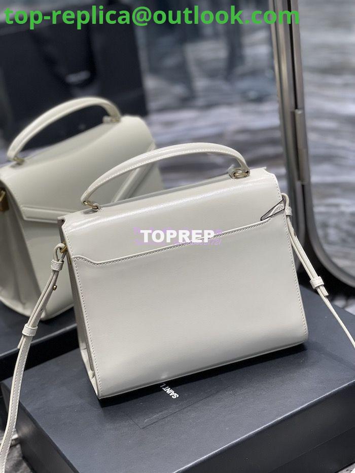 Replica YSL Saint Laurent Cassandra Medium Top Handle Bag In Smooth Leather 578000 White 13 Replica YSL Saint Laurent Cassandra Medium Top Handle Bag In Smooth Leather 578000 White 13