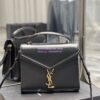 Replica YSL Saint Laurent Cassandra Medium Top Handle Bag In Smooth Leather And Suede 578000 Green 10 Replica YSL Saint Laurent Cassandra Medium Top Handle Bag In Smooth Leather And Suede 578000 Green 10