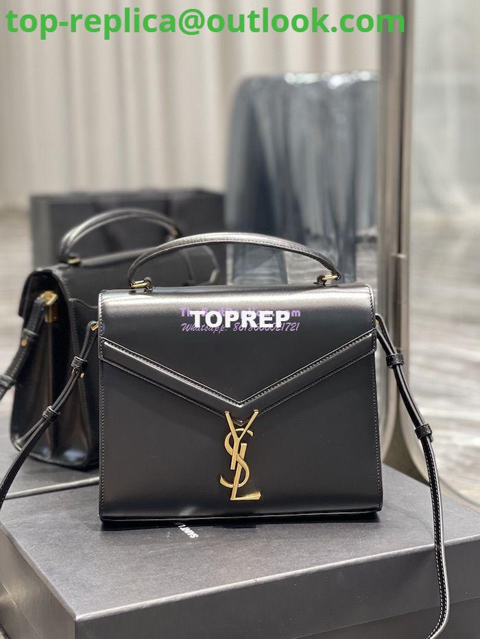 Replica YSL Saint Laurent Cassandra Medium Top Handle Bag In Smooth Leather 578000 Black Replica YSL Saint Laurent Cassandra Medium Top Handle Bag In Smooth Leather 578000 Black