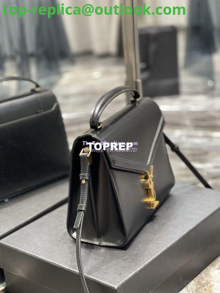Replica YSL Saint Laurent Cassandra Medium Top Handle Bag In Smooth Leather 578000 Black 3 Replica YSL Saint Laurent Cassandra Medium Top Handle Bag In Smooth Leather 578000 Black 3