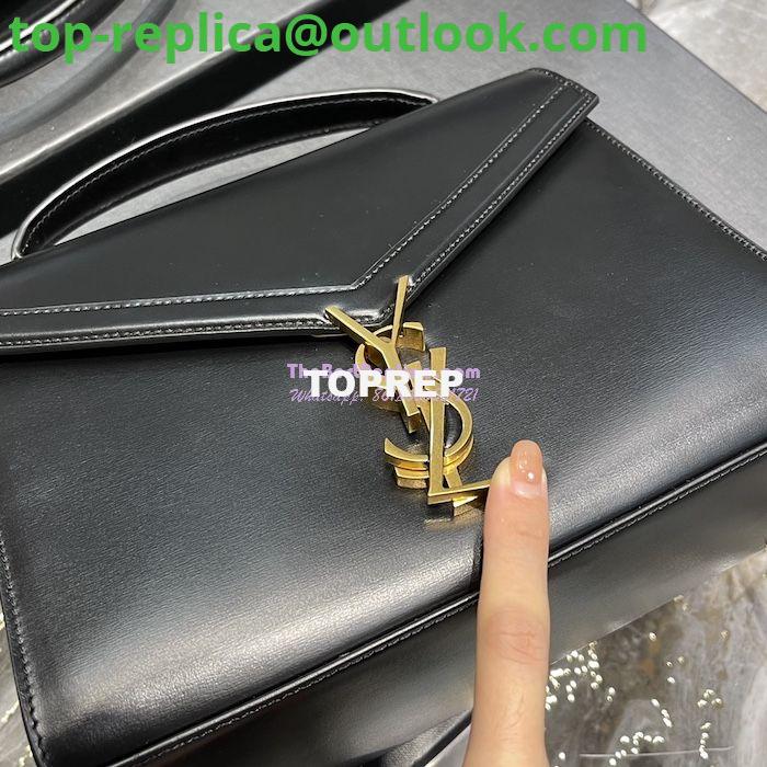Replica YSL Saint Laurent Cassandra Medium Top Handle Bag In Smooth Leather 578000 Black 5 Replica YSL Saint Laurent Cassandra Medium Top Handle Bag In Smooth Leather 578000 Black 5
