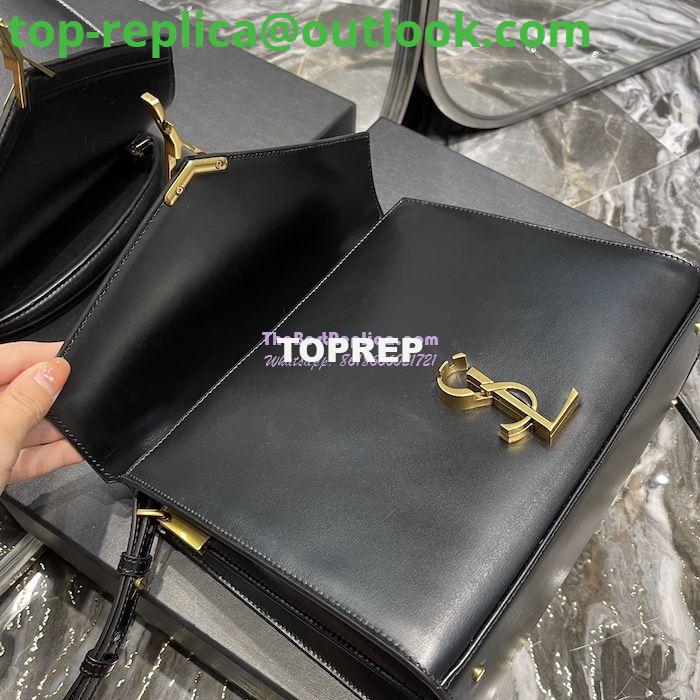Replica YSL Saint Laurent Cassandra Medium Top Handle Bag In Smooth Leather 578000 Black 6 Replica YSL Saint Laurent Cassandra Medium Top Handle Bag In Smooth Leather 578000 Black 6