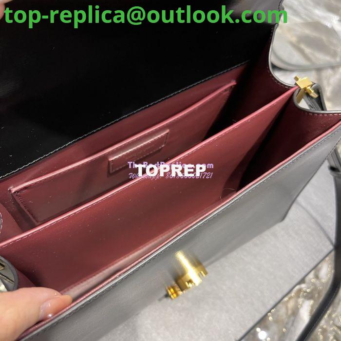 Replica YSL Saint Laurent Cassandra Medium Top Handle Bag In Smooth Leather 578000 Black 7 Replica YSL Saint Laurent Cassandra Medium Top Handle Bag In Smooth Leather 578000 Black 7