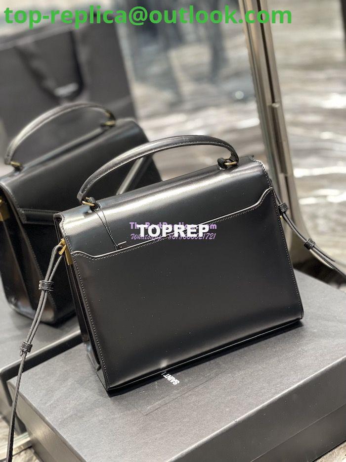 Replica YSL Saint Laurent Cassandra Medium Top Handle Bag In Smooth Leather 578000 Black 9 Replica YSL Saint Laurent Cassandra Medium Top Handle Bag In Smooth Leather 578000 Black 9